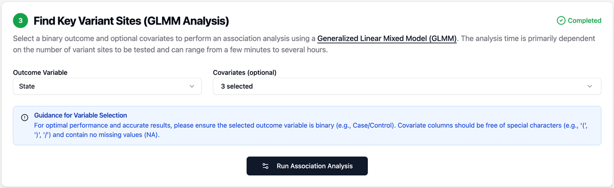 microSLAM parameter selection
